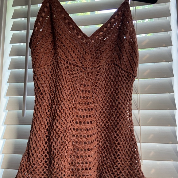 Brown Crochet Top - Picture 3 of 4